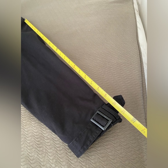 No Boundaries short black military button coat buckle sleeves EUC pea trench - Picture 5 of 8